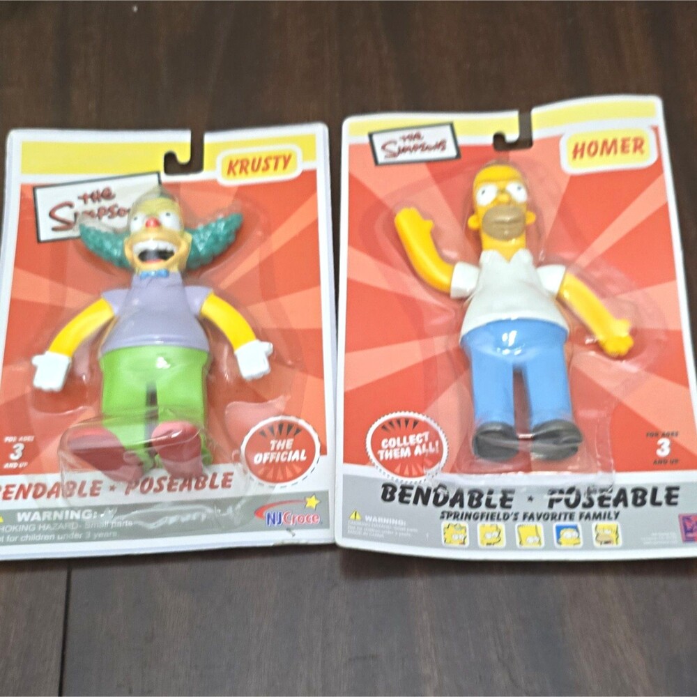 Krusty the Clown & Homer Set bendable NJcroce set